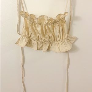 Off white ruched top